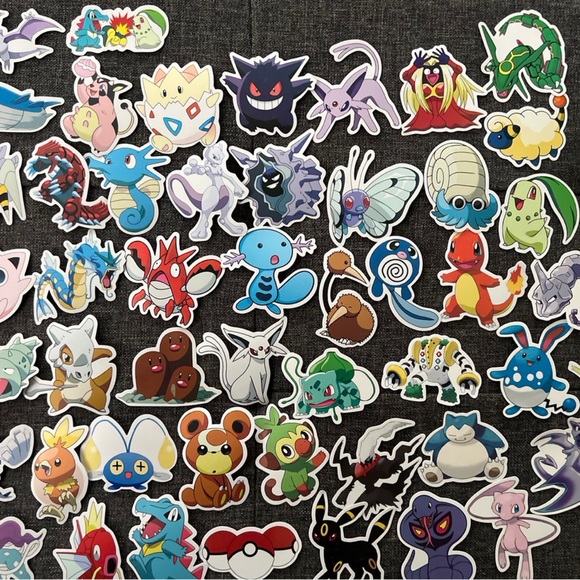 Pokémon Sticker Set 50 pcs Japanese Anime - Picture 2 of 6